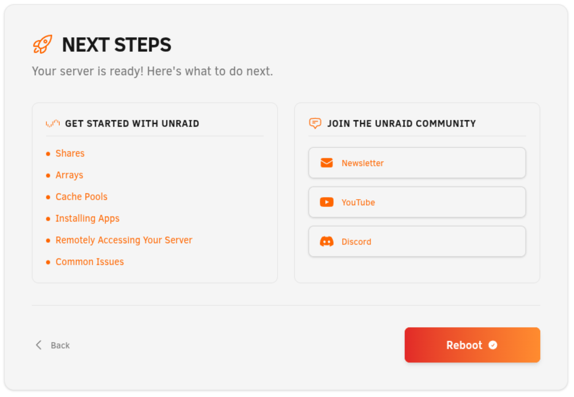 ステップ6: 次の手順